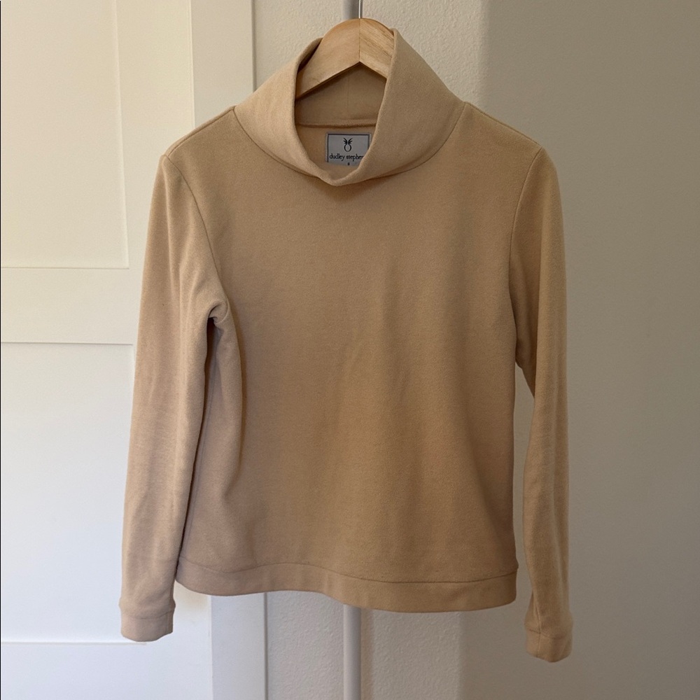 Dudley Stephens Cream Funnel Neck Sweater